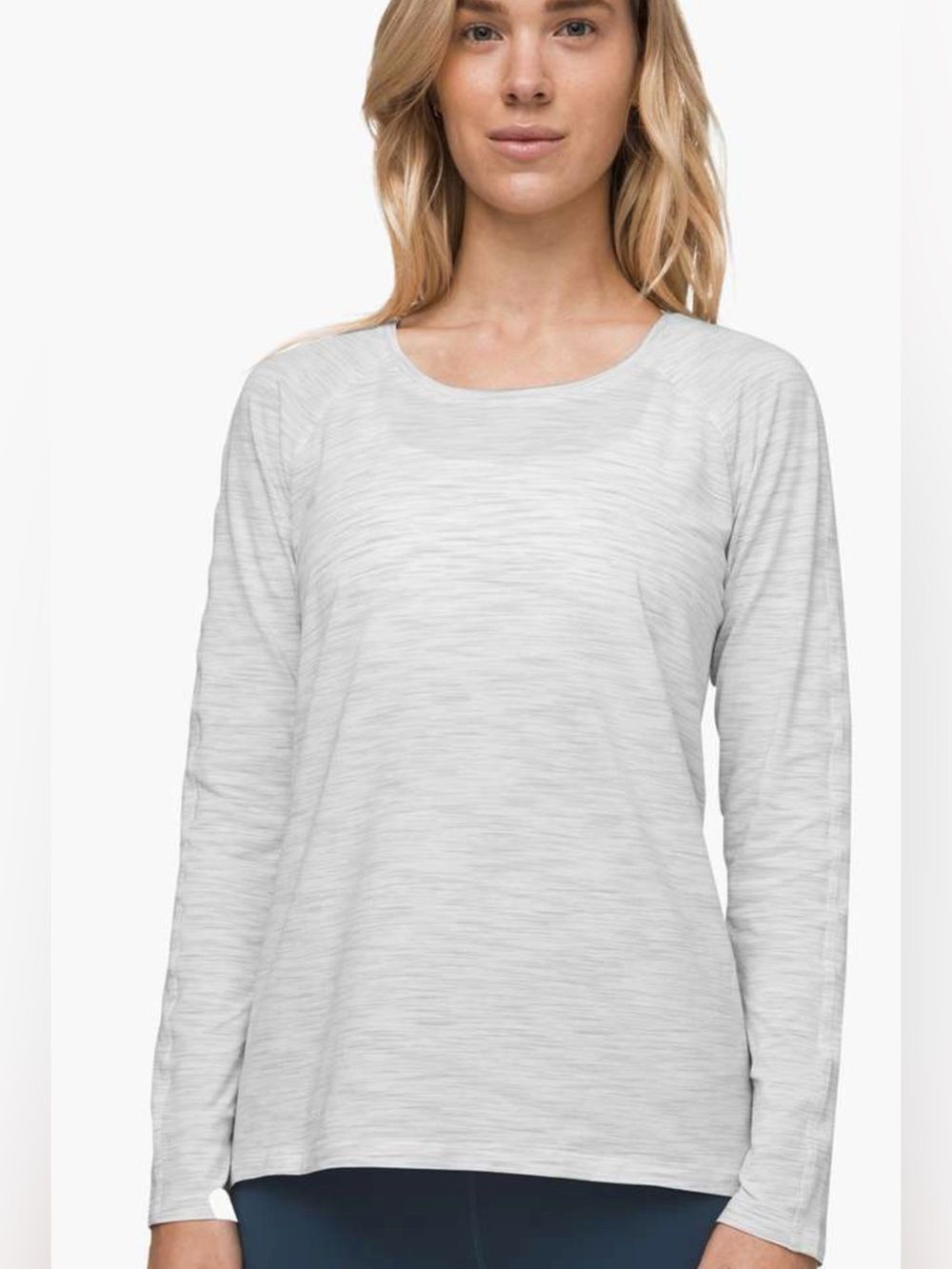 Lululemon Emerald Long Sleeve Top (ice gray) 10